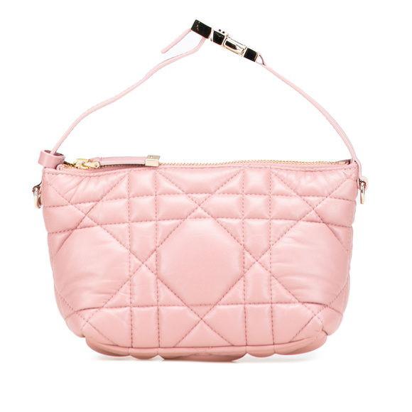 Pre-Loved Dior Small Calfskin Macrocannage Diortravel Nomad Pouch - Picture 1 of 11